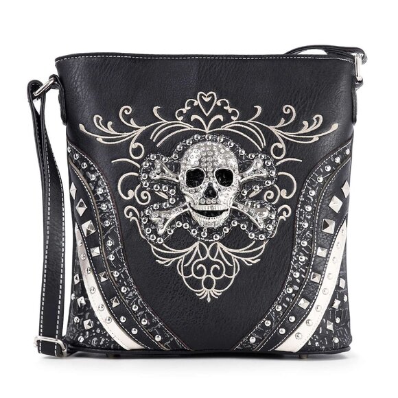 Punk Rock Chic Crossbody with Conceal & Carry Compartment - Picture 1 of 5